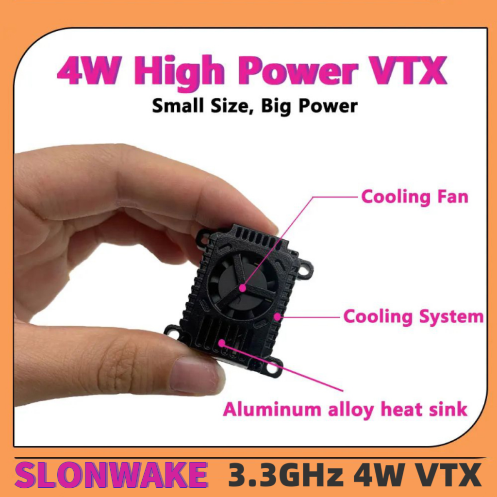 Fpv Drone Vtx - SLONWAKE FPV 3.3G 16CH 4000mW Yüksek