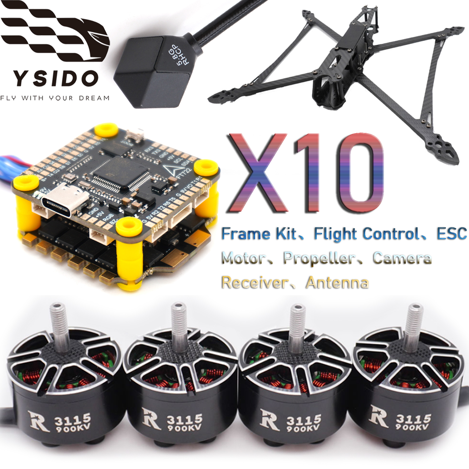 Fpv Drone Tool Kit - YSIDO RC FPV Drone 427mm Gövde