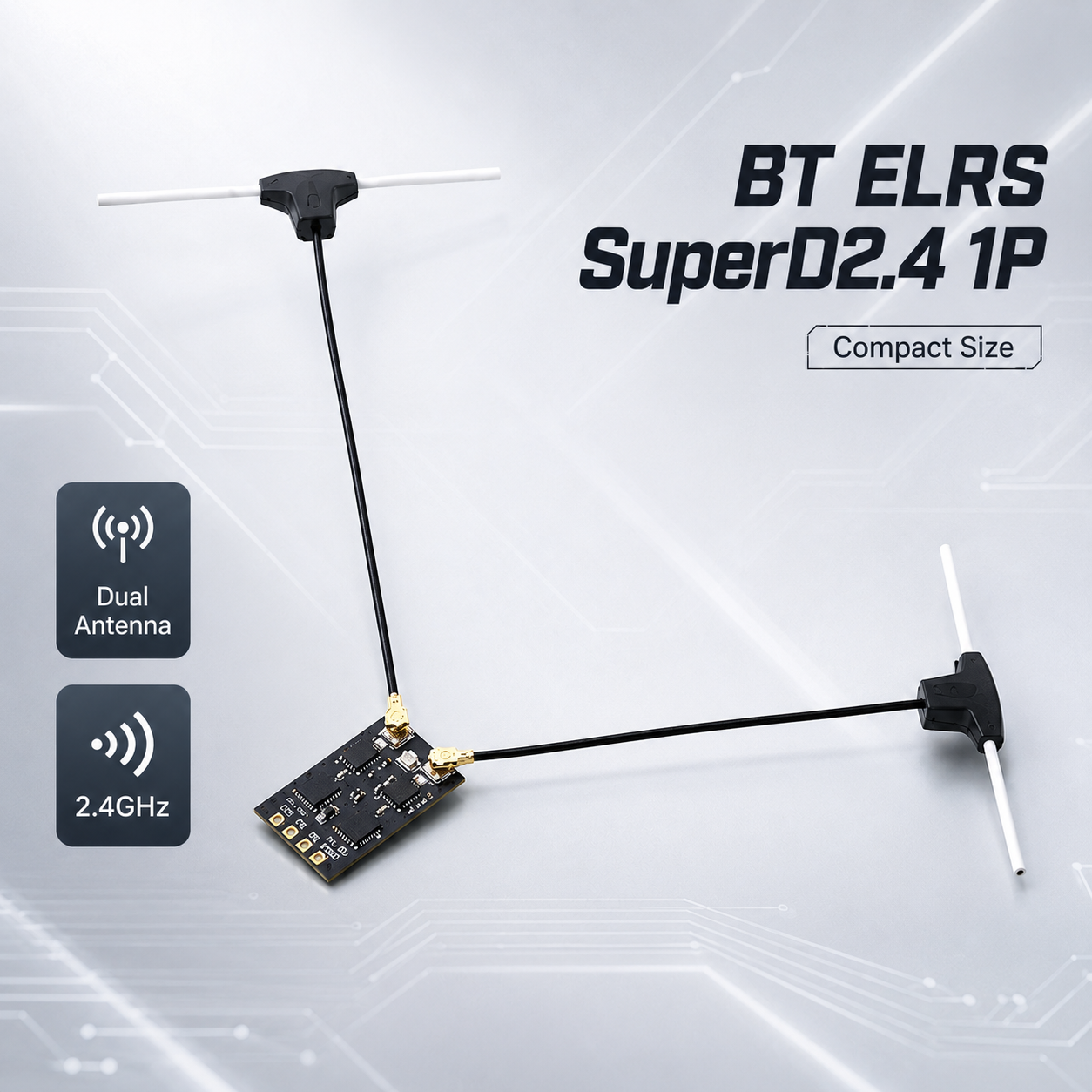 Fpv Drone Antenna - BETAFPV SuperD ELRS Alıcı 2.4GHz Gerçek