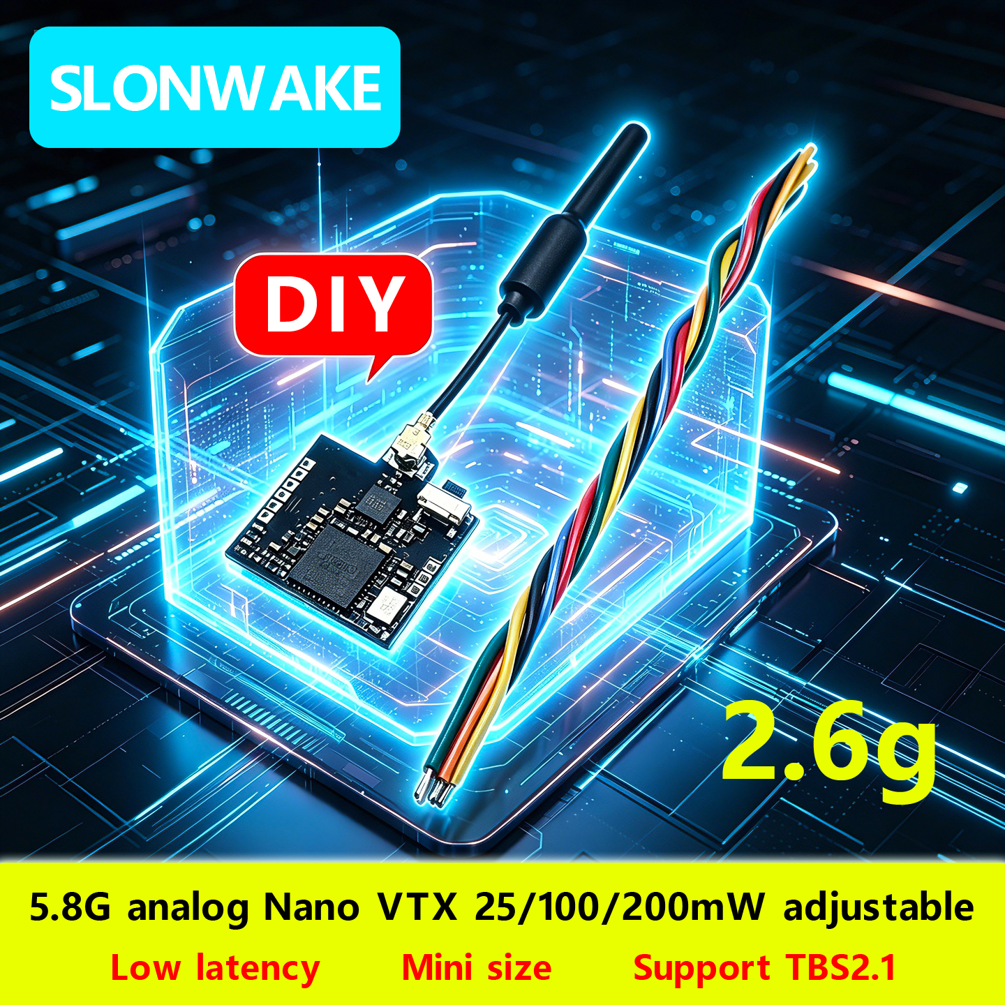 Fpv Drone Vtx - SLONWAKE Nano 5.8G 48CH 200 mW