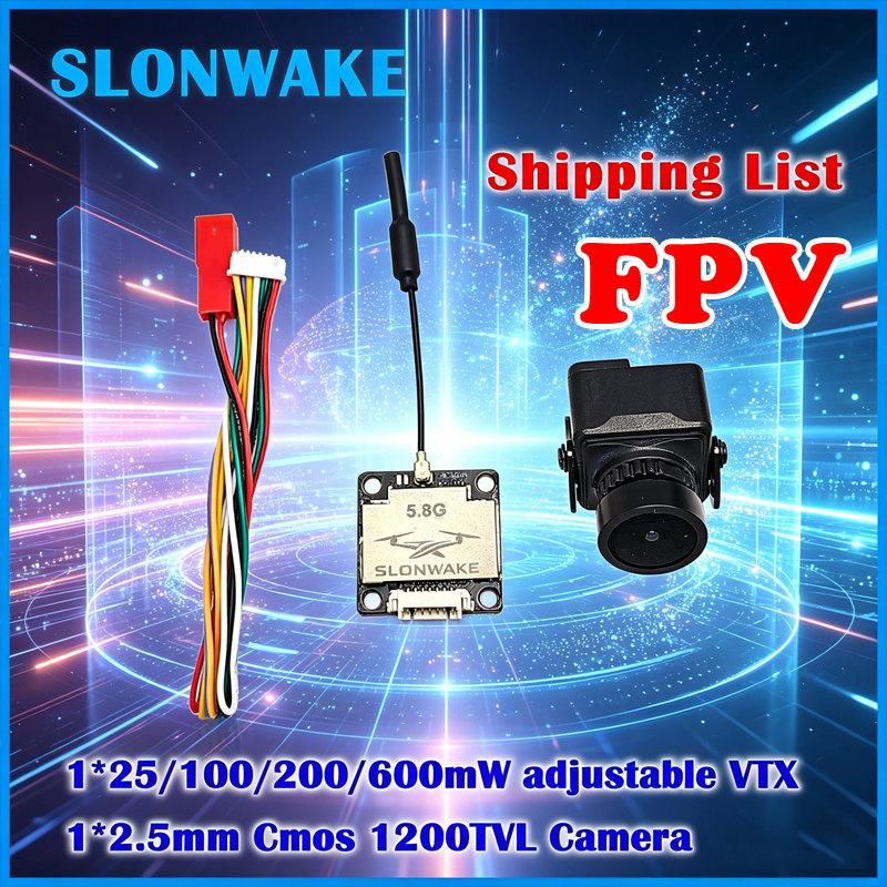 Fpv Drone Camera - SLONWAKE Kullanıma hazır 5.8G 48CH Pit/25/100/200/600mW