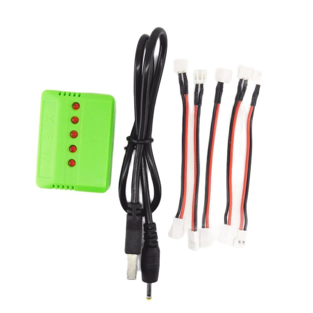 Fpv Drone Charger - 5 adet kablolar ve 1X 5