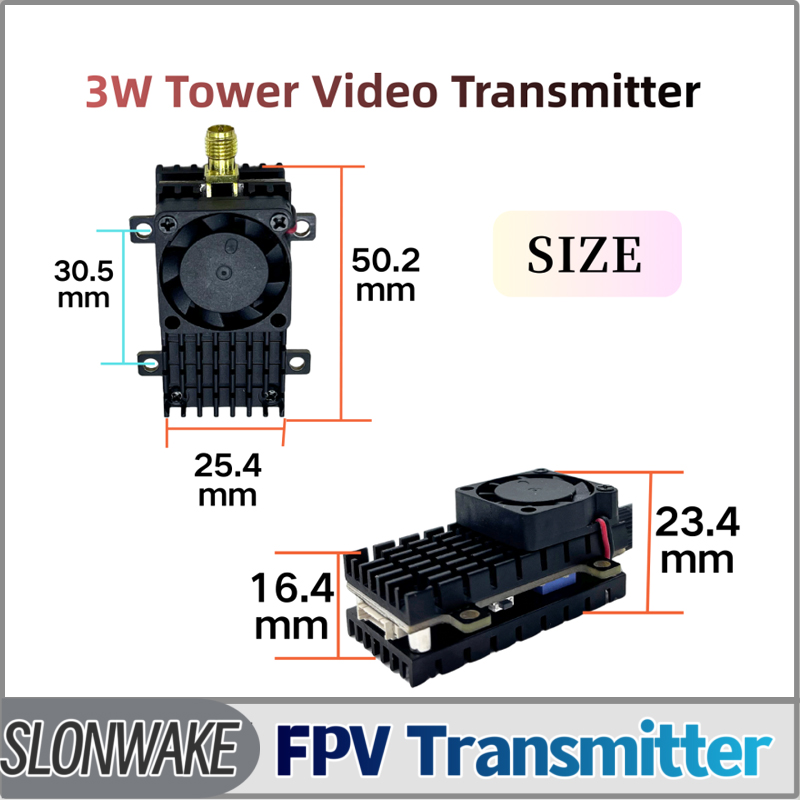 Fpv Drone Frame - SLONWAKE 5.8G 3000mW Simülasyon VTX FPV