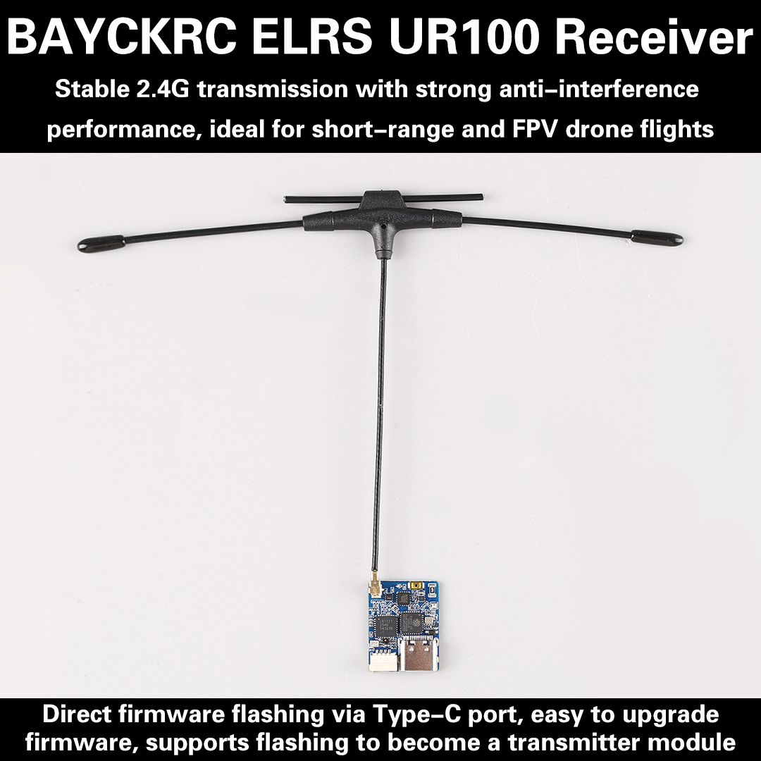 Fpv Drone Frame - BAYCKRC UR100 ExpressLRS Çift Bantlı 2.4GHz