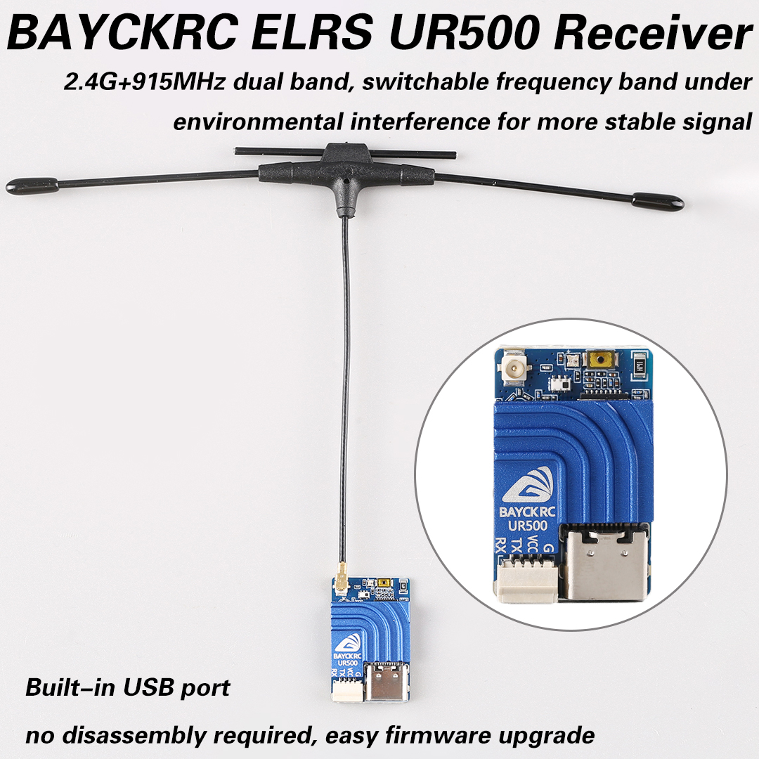 Fpv Drone Frame - BAYCKRC UR500 ELRS RX 500mW Çift