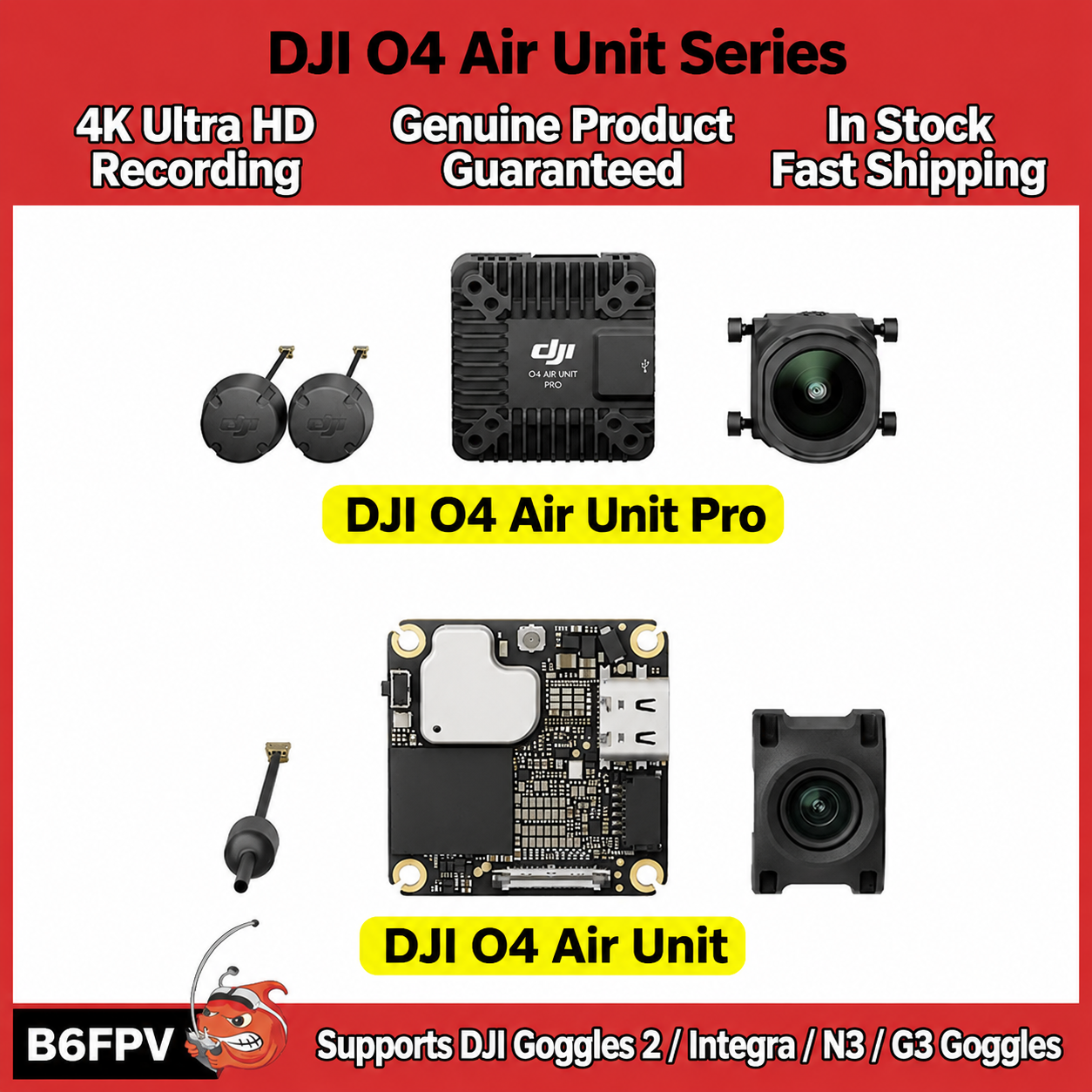 Fpv Drone Receiver - DJI O4 Air Unit Serisi Amiral