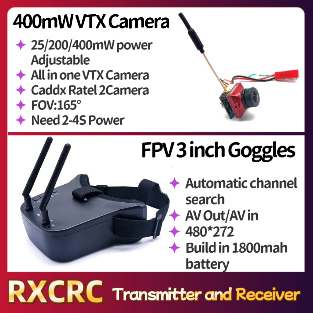 RXCRC 5.8G Modül vericisi 400m - Fpv Drone Goggles incelemesi ve fiyatı