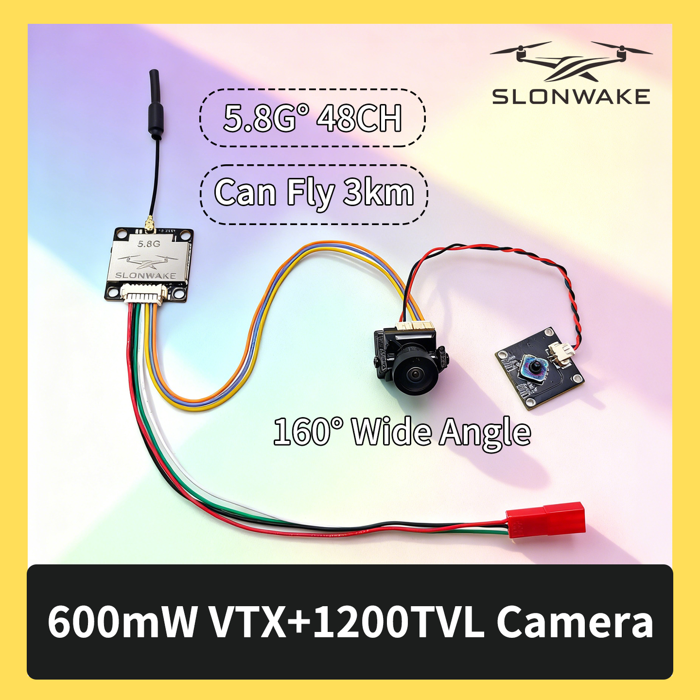 SLONWAKE 5.8G 600mW 7-24V FPV  - Fpv Drone Kit incelemesi ve fiyatı