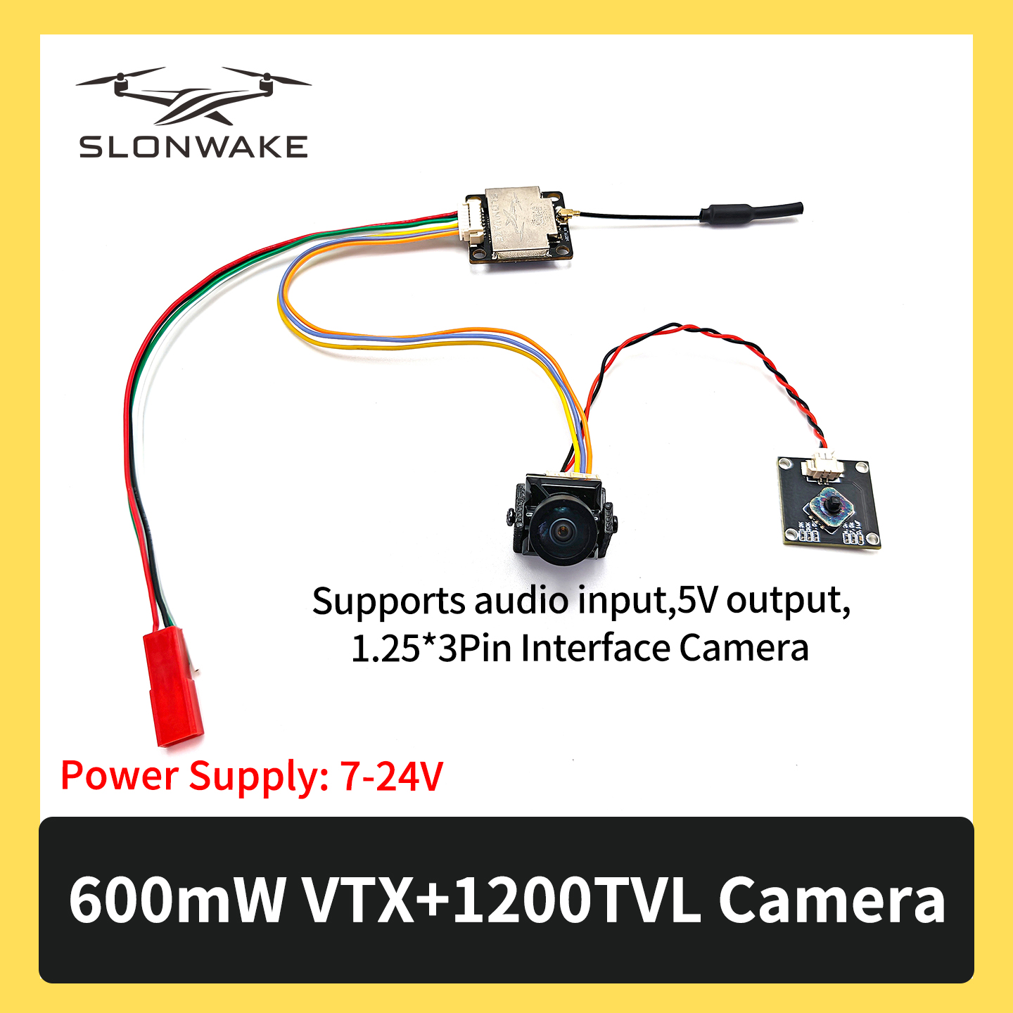 SLONWAKE 5.8G 600mW 7-24V FPV  - Fpv Drone Kit incelemesi ve fiyatı
