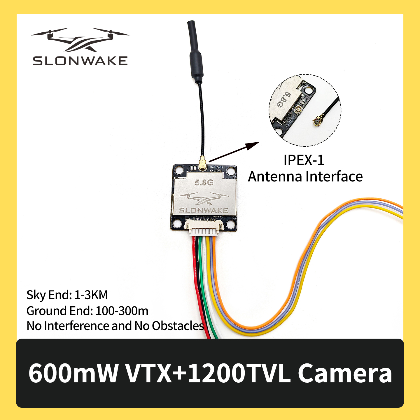 SLONWAKE 5.8G 600mW 7-24V FPV  - Fpv Drone Kit incelemesi ve fiyatı