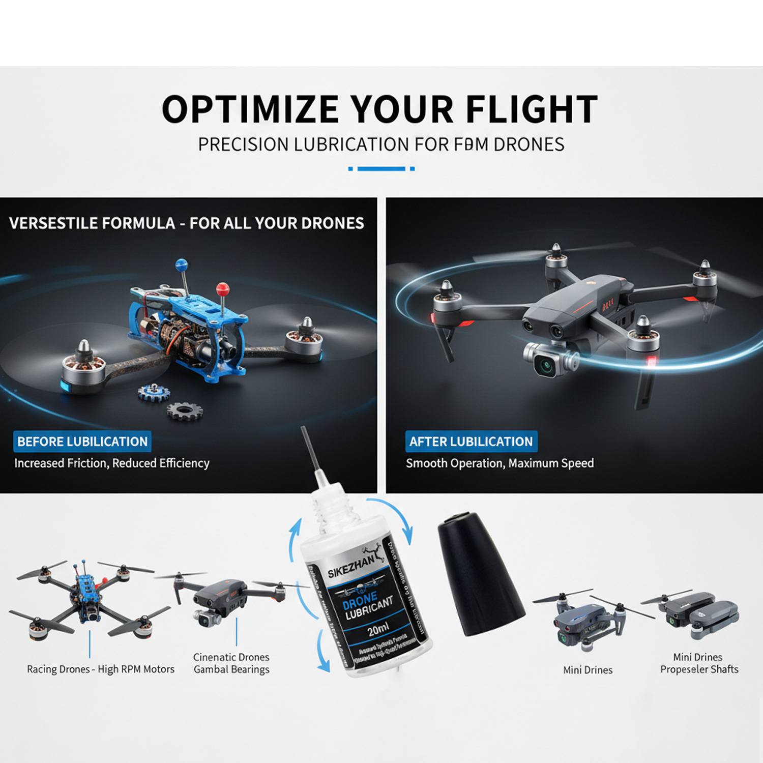 Mikro Drone Motor Rulman Yağla - Fpv Drone Quadcopter incelemesi ve fiyatı