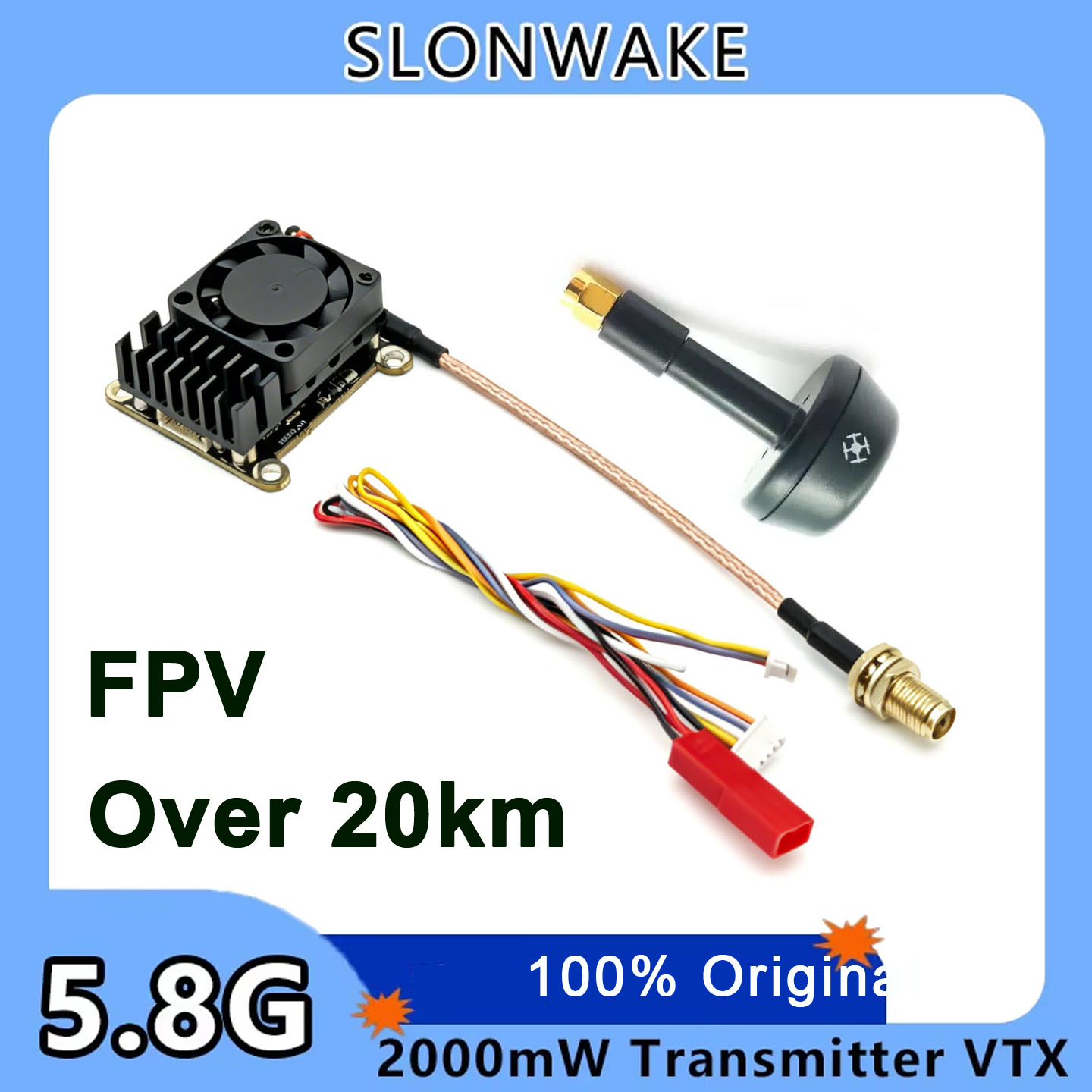 Yeni yükseltme 5.8Ghz 2W ayarl - Fpv Drone Vtx incelemesi ve fiyatı
