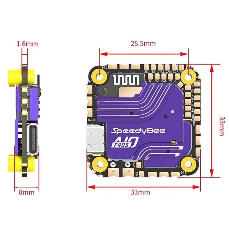 SpeedyBee F405 AIO Uçuş Kontro - Fpv Drone Esc incelemesi ve fiyatı