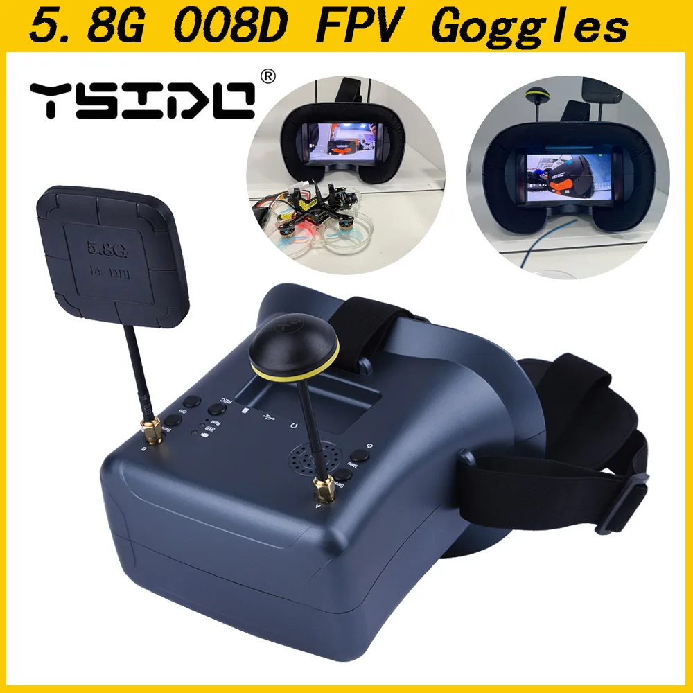 5.8G 40CH 4.3 Inç 800*480 Vide - Fpv Drone Goggles incelemesi ve fiyatı