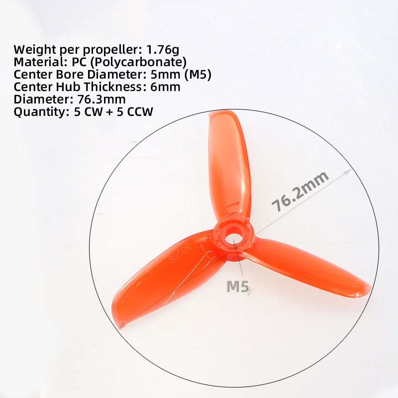 3050 3 İnç Pervaneler, 130/140 - Fpv Drone Propeller incelemesi ve fiyatı