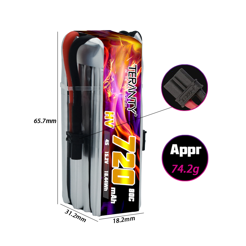 TERANTY 720mAh 4S 15.2V HV Lip - Fpv Drone Kit incelemesi ve fiyatı