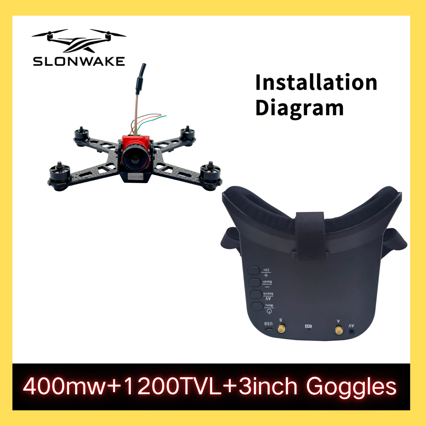 SLONWAKE 5.8G 48CH FPV 400mw V - Fpv Drone Vtx incelemesi ve fiyatı