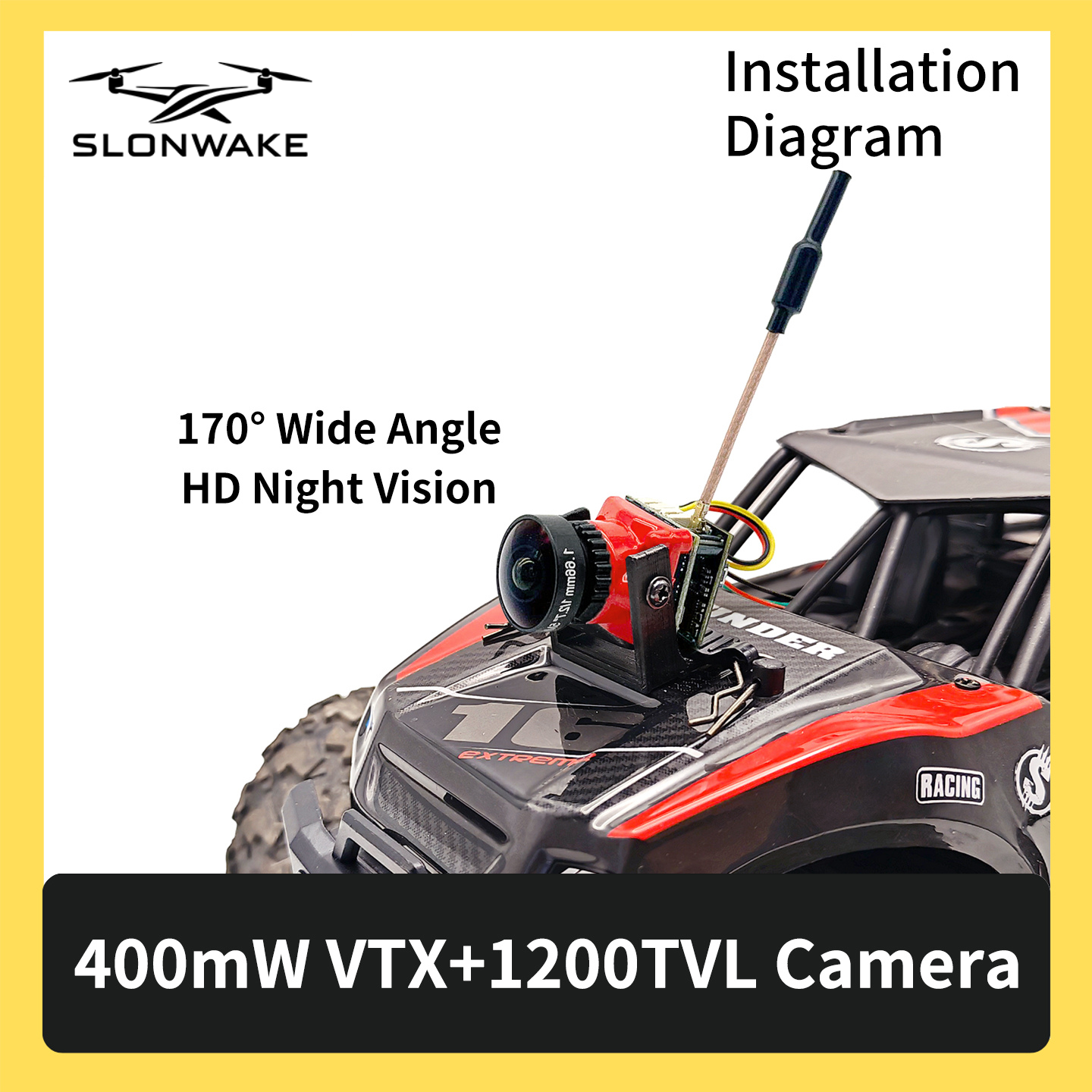 SLONWAKE 5.8G 48CH FPV 400mw V - Fpv Drone Vtx incelemesi ve fiyatı